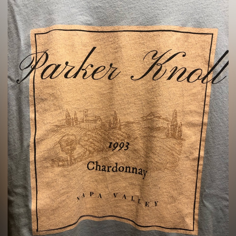 Parker Knoll t-shirt in baby blue. Size XL - Picture 2 of 5